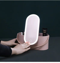 Makeup Organizer Mirror LED