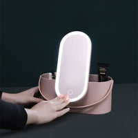 Makeup Organizer Mirror LED