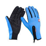 Winterhandschuhe Touchscreen Reiten Motorrad Schiebe wasserdichte Sporthandschuhe mit Fleece